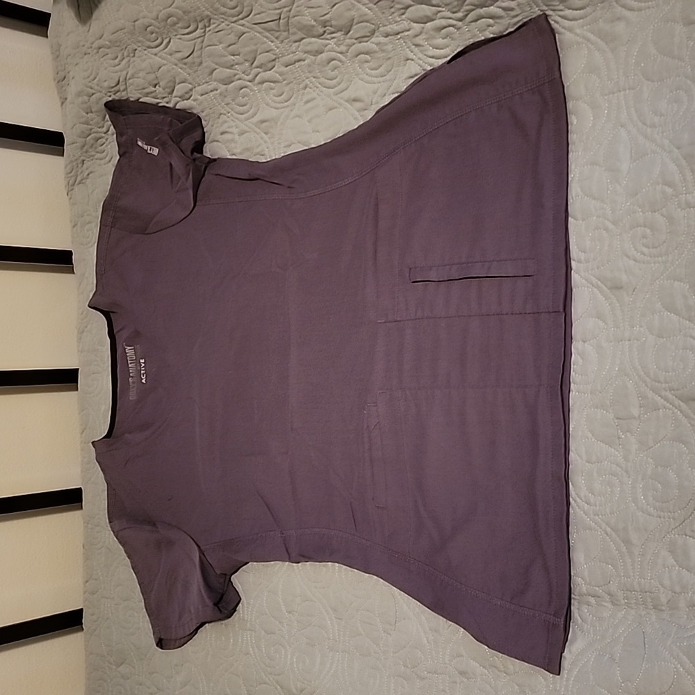 Grey's Anatomy grey scrub shirts, short sleeve, size S